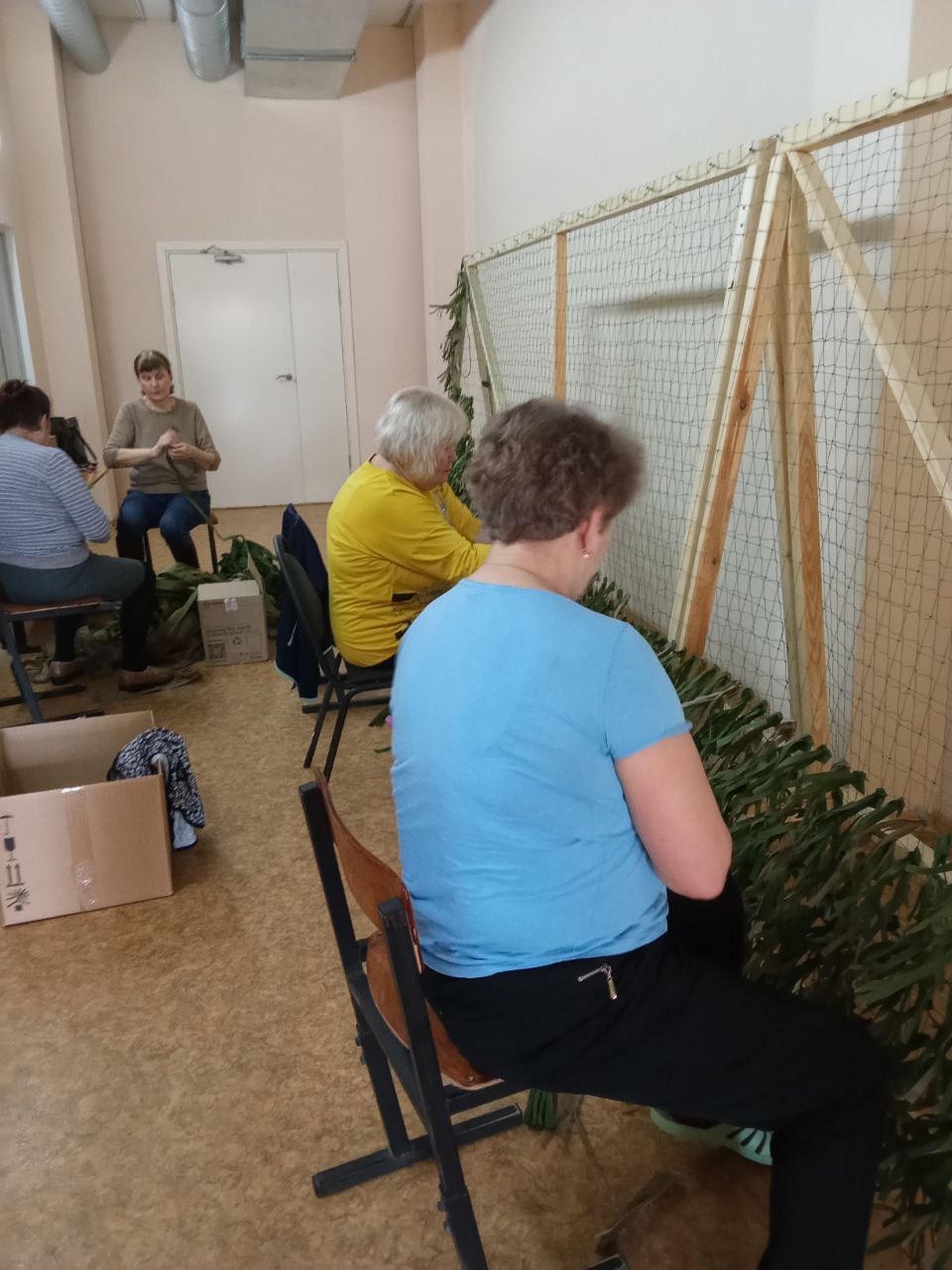 Мастер-класс по плетению маскировочных сетей