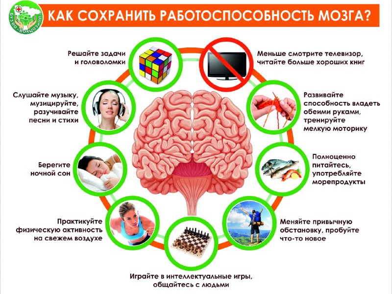 С 17 по 23 июля Минздрав РФ проводит неделю сохранения здоровья головного мозга