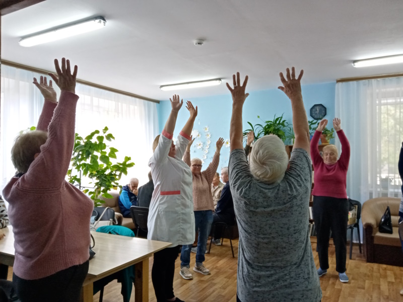 Утро в ОДП начинается с зарядки!