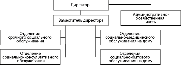 Структура ГБУ &laquo;Центр социального обслуживания граждан пожилого возраста и инвалидов Вознесенского муниципального округа&raquo;